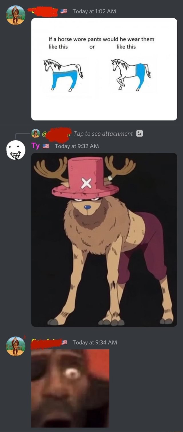 Today at AM if a horse wore pants would he wear them like this or like