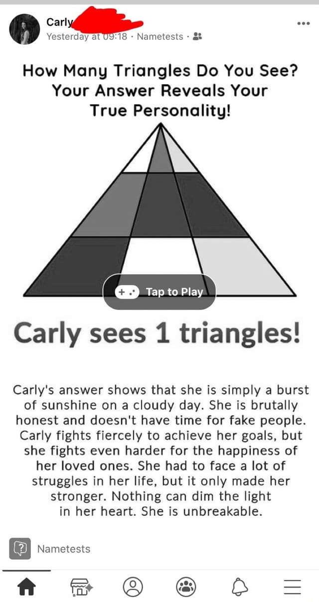 How Many Triangles Do You See? Your Answer Reveals Your True