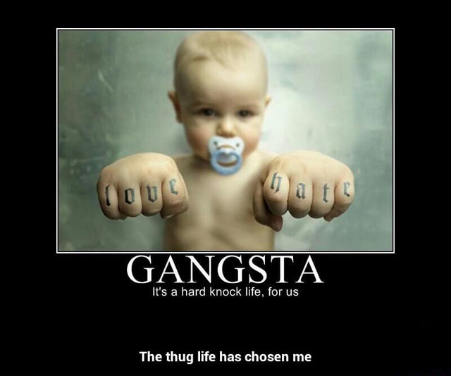 Gngsta It S A Hard Knock Life For Us The Thug Life Has Chosen Me The Thug Life Has Chosen Me