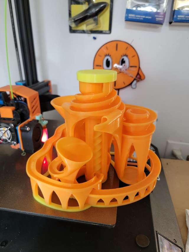 3d Printed Triple Tower Marble Machine - iFunny