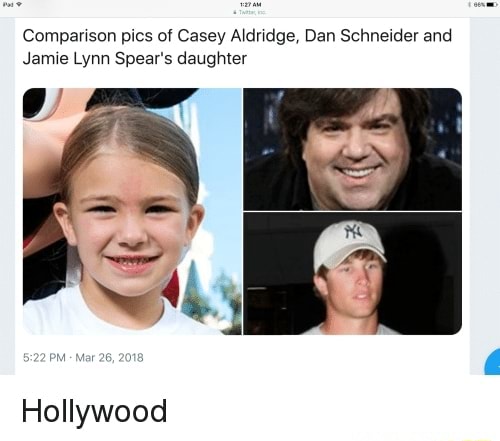 Comparison Pics Of Casey Aldridge Dan Schneider And Jamie Lynn Spears