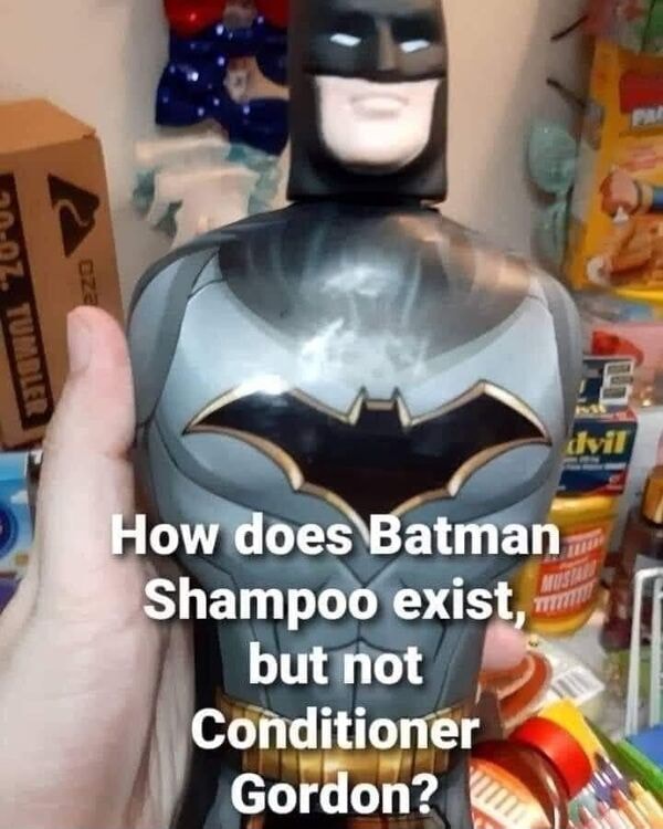 How does Batman Shampoo exist, but not Conditioner Gordon? America’s