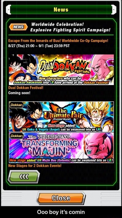 Dual Dokkan Festival is NOW ON!, News