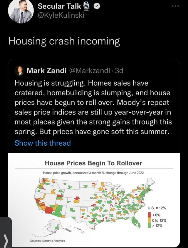 Secular Talk kKyleKulinski Housing crash Mark Zandi Markzandi Housing is