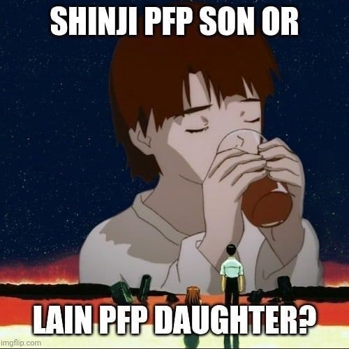 Shinji Pfp Son Or Lain Pfpdaughter Ifunny