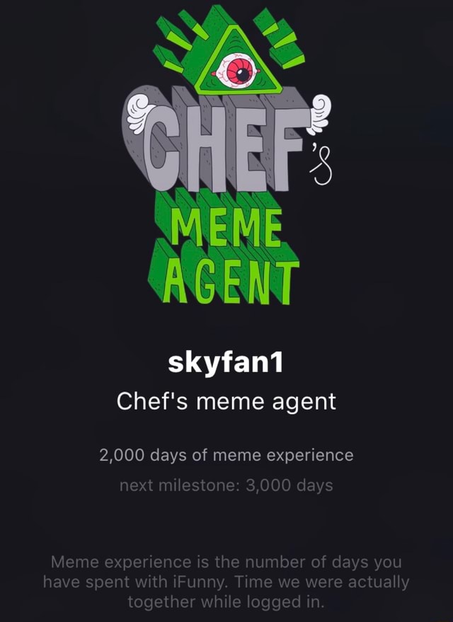 Chef's meme agent 2,000 days of meme experience next milestone: 3,000 ...