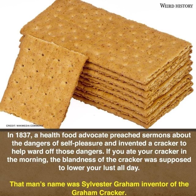 'WEIRD HISTORY CREDIT: WIKIMEDIA COMMO In 1837, a health food advocate ...