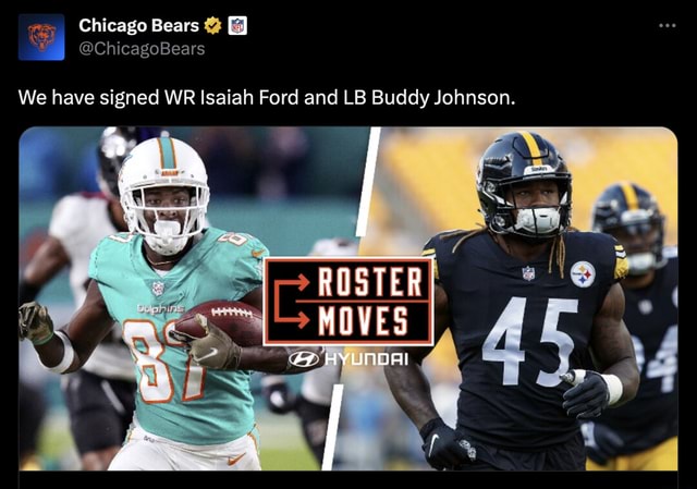 Former Steelers LB Buddy Johnson signs with Bears