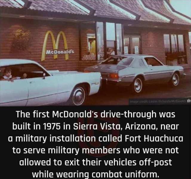 La \ The first McDonald's drive-through was built in 1975 in Sierra ...