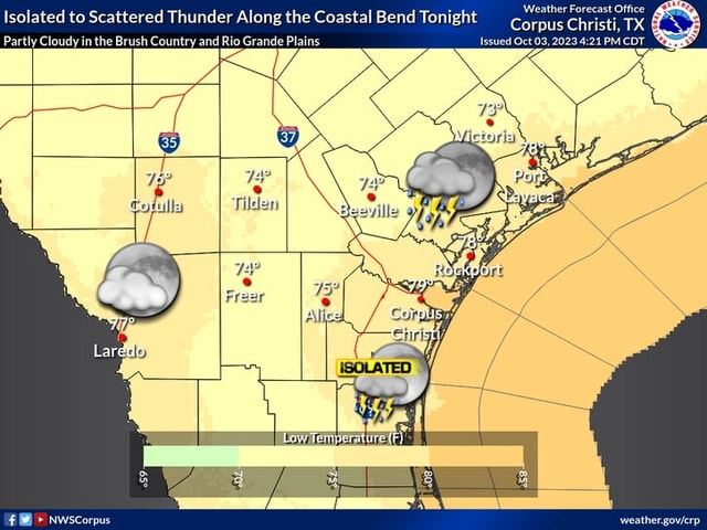 Weather Forecast Office Isolated To Scattered Thunder Along The Coastal ...