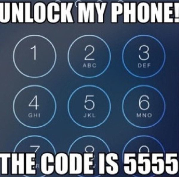 Unlock My Phone The Code Is 5555