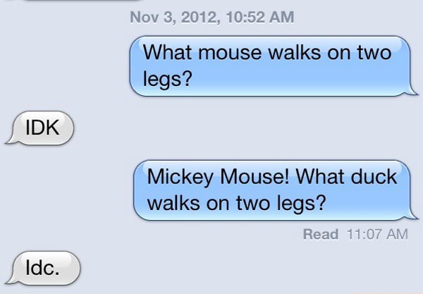 What Mouse Walks On Two Legs Mickey Mouse What Duck Walks On Two Legs Ifunny