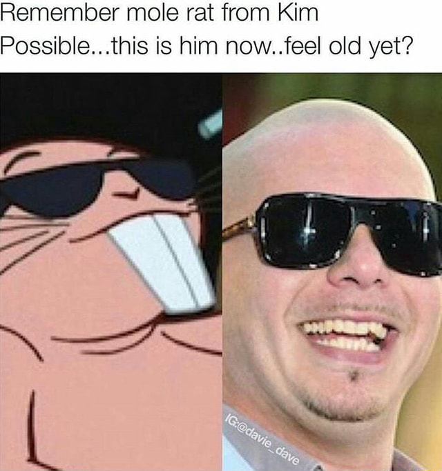 Remember Mole Rat From Kim Possible This Is Him Now Feel Old Yet