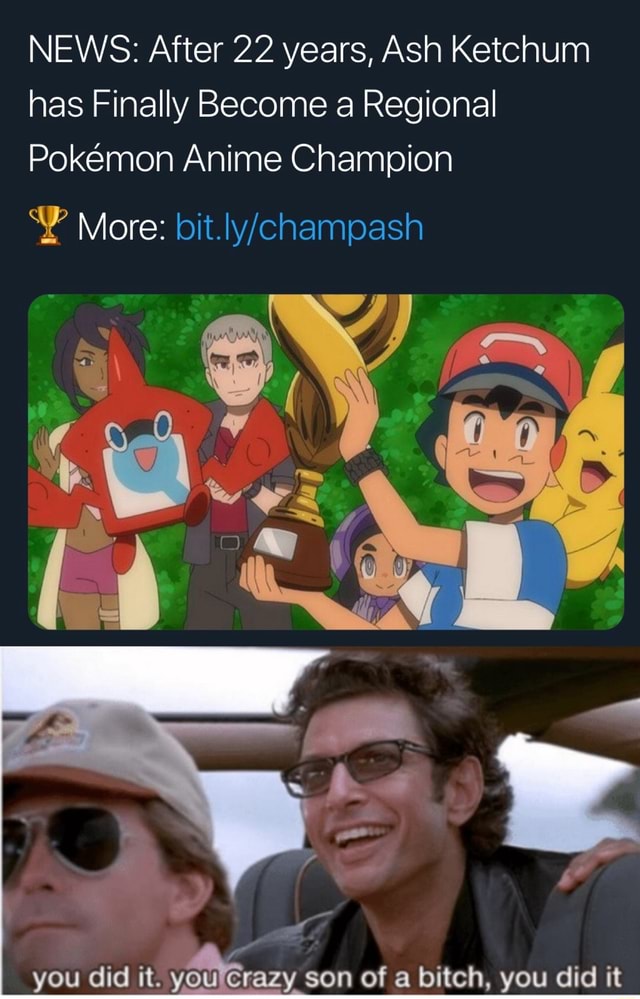 NEWS: After 22 years, Ash Ketchum has Finally Become a Regional Pokémon ...