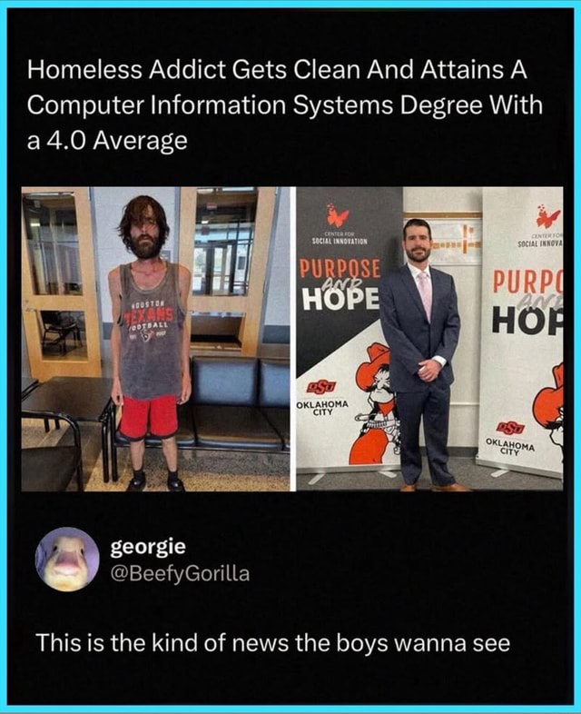 Homeless Addict Gets Clean And Attains A Computer Information Systems ...