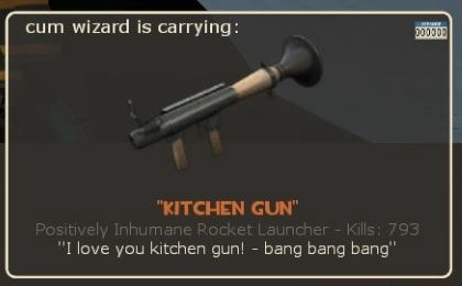 Cum Wizard Is Carrying L Love You Kitchen Gun Bang Bang Bang