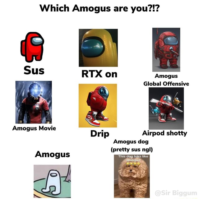 Which Amogus are you?!? Amogus Global Offensive Am Movi mogus Movie ...