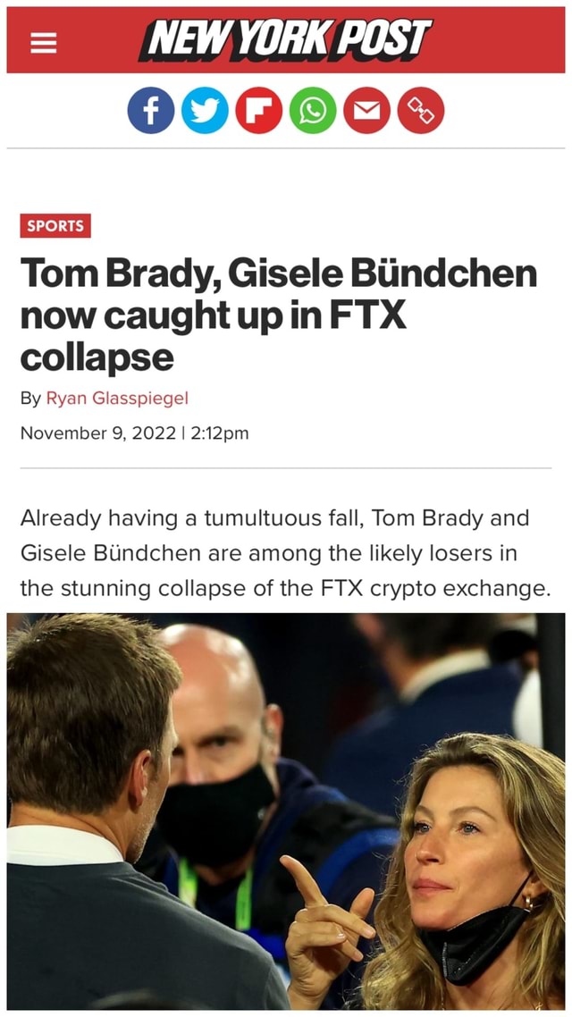 The dizzying amount Tom Brady, Gisele Bündchen lost in FTX venture