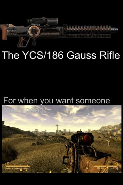 The Ycs 186 Gauss Rifle For When You Want Someone