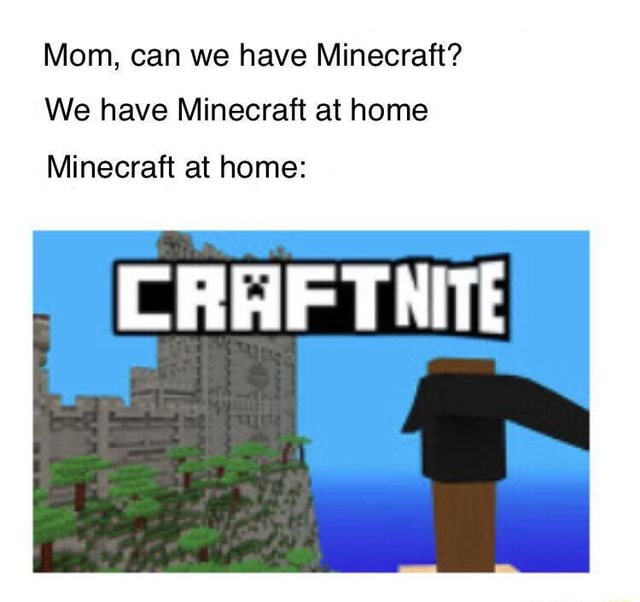 Mom, can we have Minecraft? We have Minecraft at home Minecraft at home ...