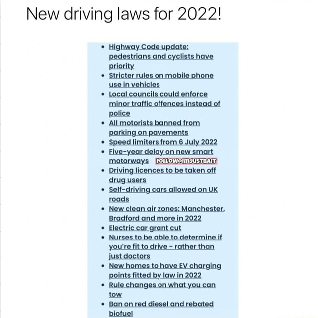 New driving laws for 2022! Highway Code update pedestrians and