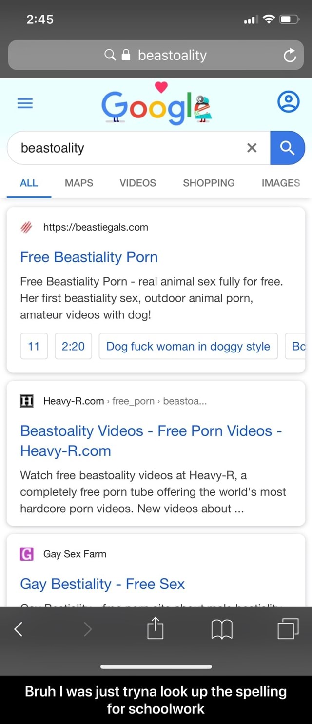 Free beastality porn sites