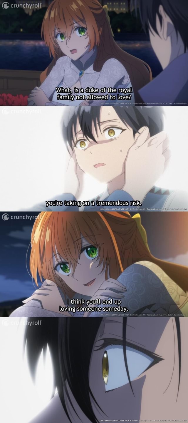 What, is a duke of the royal family not allowed to love? "you're a