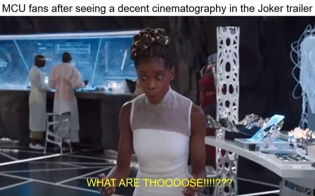 MCU fans after seeing a decent cinematography in the Joker trailer - iFunny