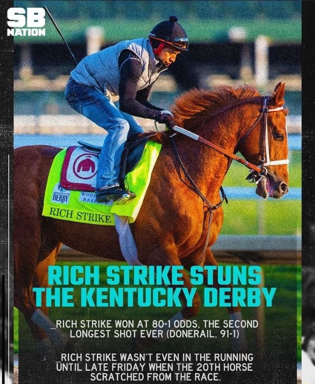 NATION STRIKE THE KENTUCKY DERBY _RICH STRIKE WON AT 801 ODDS, THE