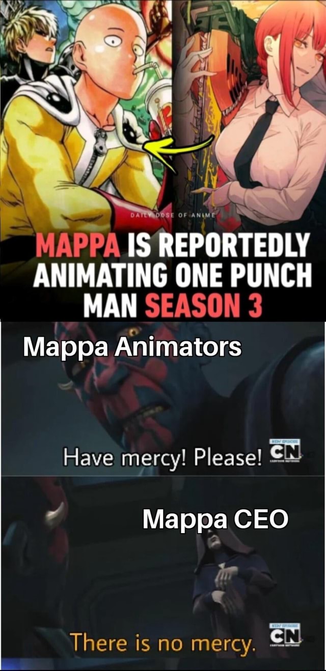 One Punch Man' Season 3 Akan Dianimasikan oleh MAPPA