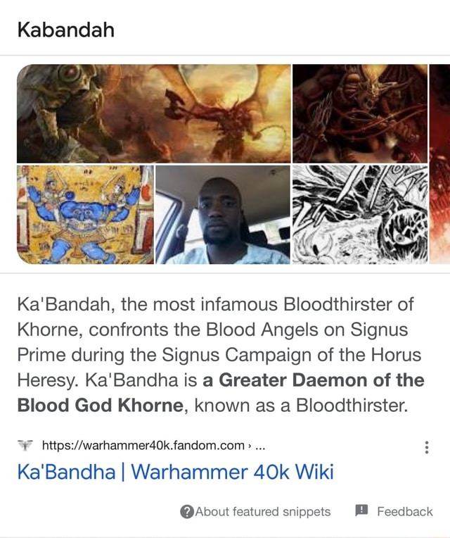 Kabandah Ka'Bandah, the most infamous Bloodthirster of Khorne ...