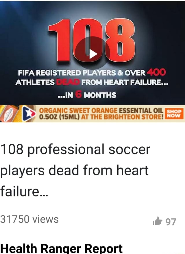 FIFA REGISTERED PLAYERS & OVER ATHLETES FROM HEART FAILURE... .IN