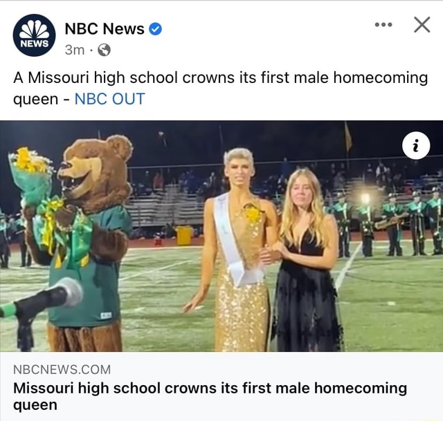 Missouri high school crowns its first male homecoming queen