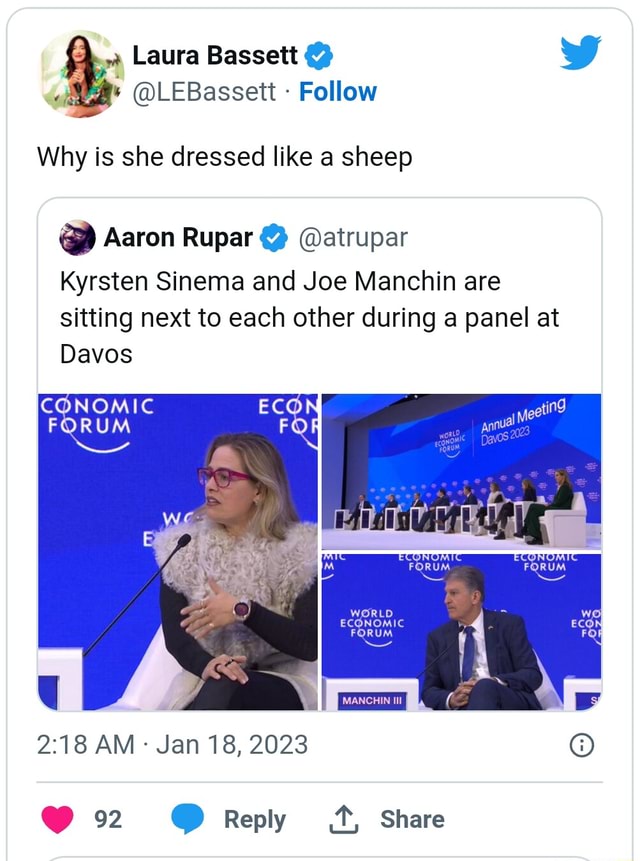 Laura Bassett @LEBassett Follow Why is she dressed like a sheep Aaron ...