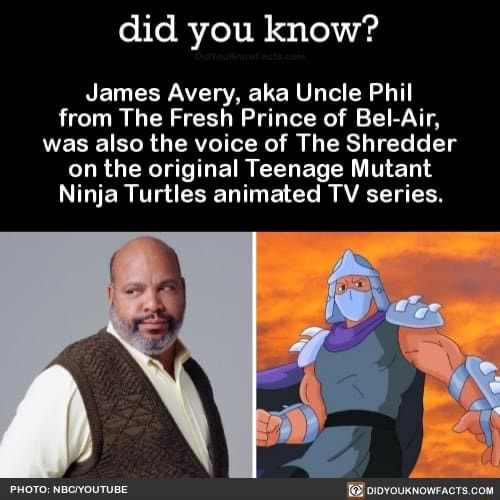 Did you know? James Avery, aka Uncle Phil from The Fresh Prince of Bel