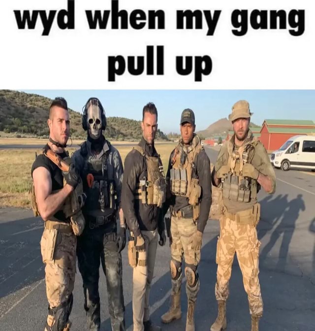 Wyd when my gang pull up - iFunny