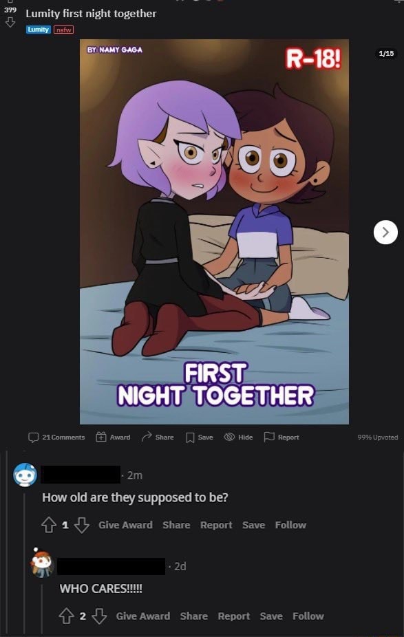 Lumity first night together FIRST NIGHT TOGETHER 2acomments Award Share