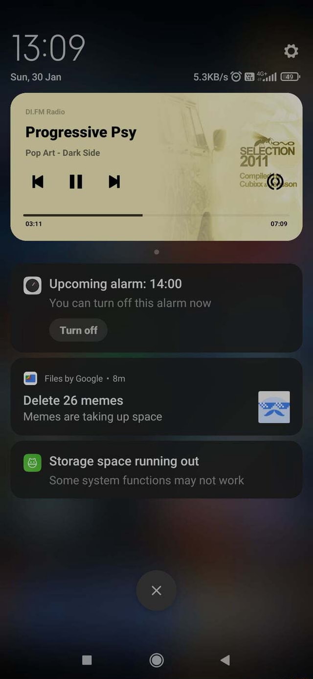 Sun, 30 Jan 'Sul Progressive Psy Pop Art Dark Side alarm