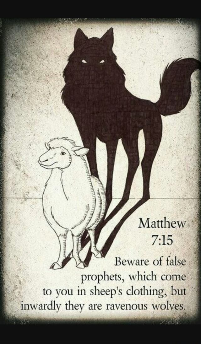 Matthew Beware of false prophets, which come to you in sheep's clothing