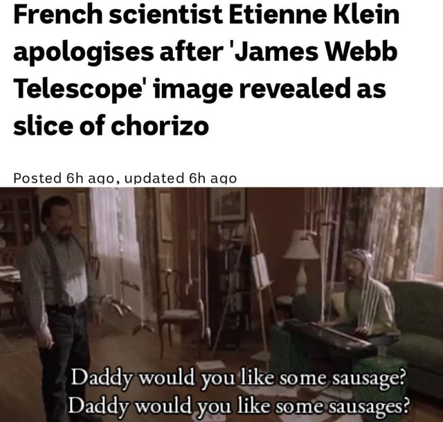 French scientist Etienne Klein apologises after 'James b Telescope' image revealed as slice