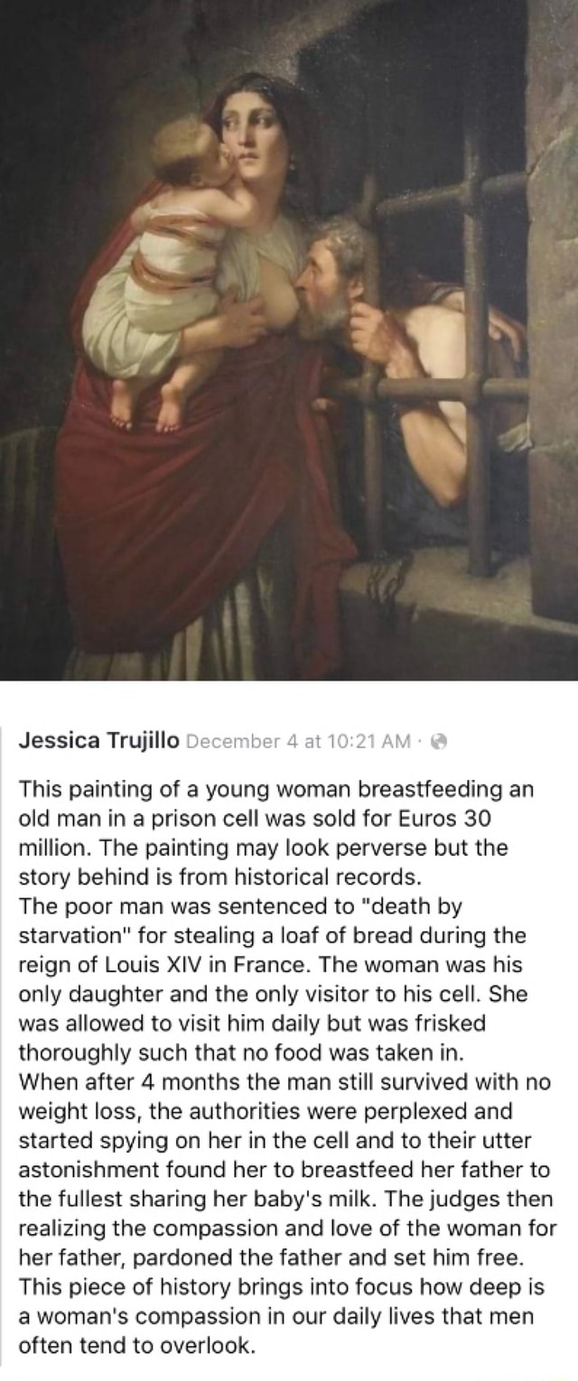 Jessica Trujillo December at This painting of a young woman