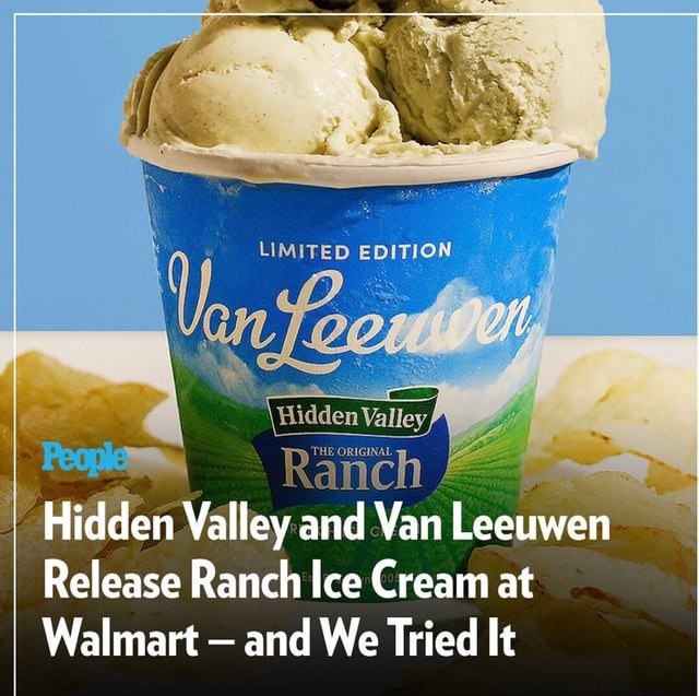 LIMITED EDITION on (0 Valley and Van Release Ranch Ice Cream at Walmart ...