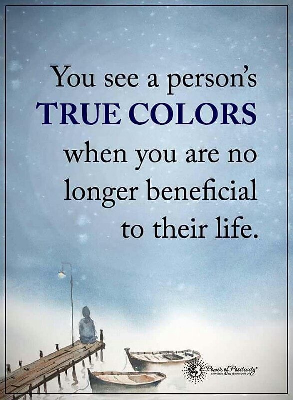 True colors of a person