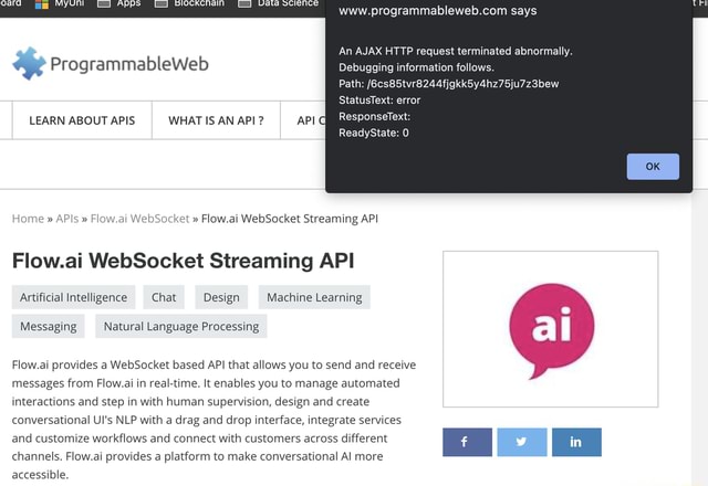 ajax http request terminated abnormally