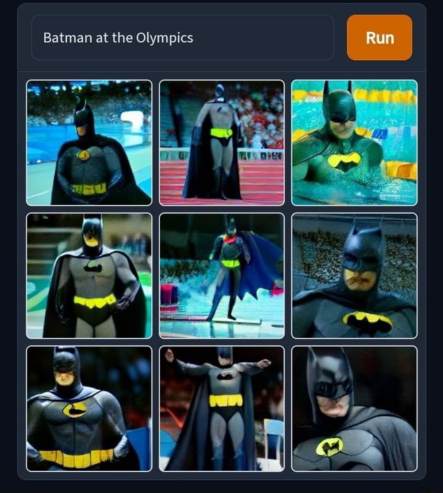 Run Batman at the Olympics iFunny