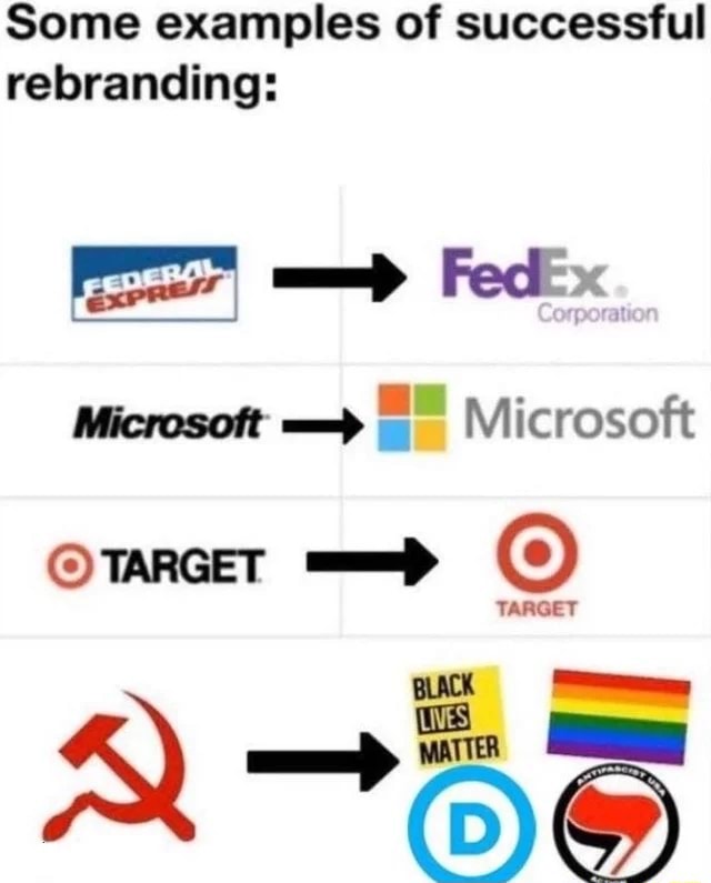 Some examples of successful rebranding FedEx Microsoft Microsoft