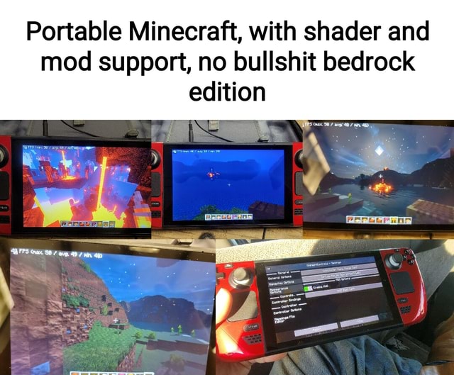 Portable Minecraft, with shader and mod support, no bullshit bedrock