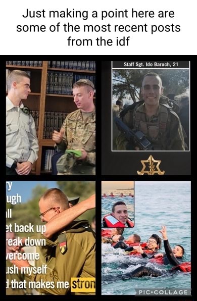 Just making a point here are some of the most recent posts from the idf ...