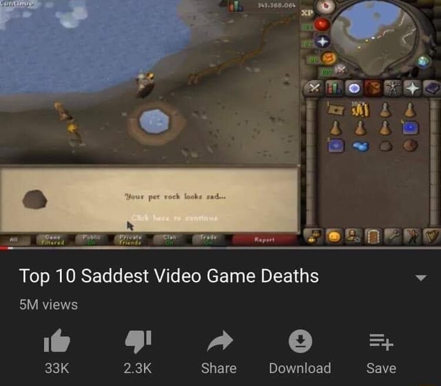 Top 10 Saddest Video Game Deaths iFunny