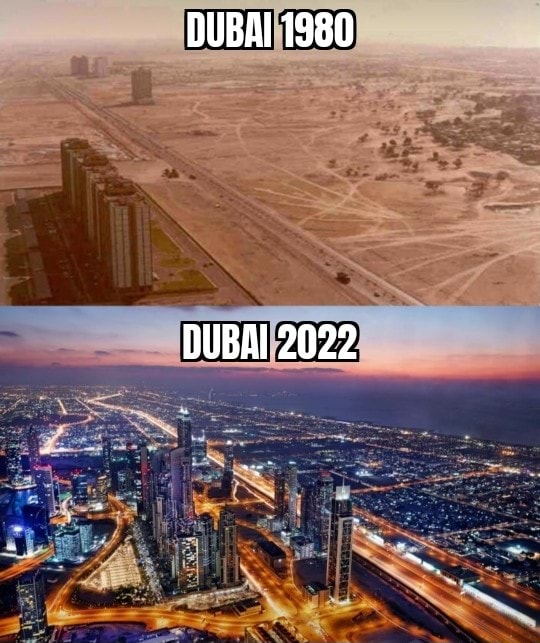 DUBAI 1980 DUBAI 2022 iFunny